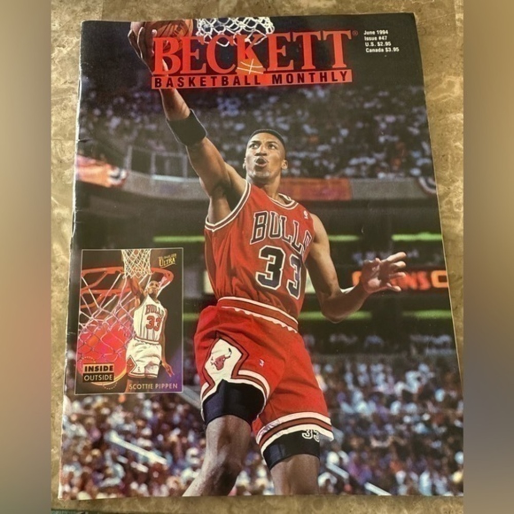Beckett Basketball Monthly Magazine June 1994 Issue #47 Scottie Pippen